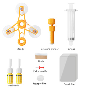 Kit de réparation de pare-brise en ABS pour voiture, avec outils manuels - Product Image 5