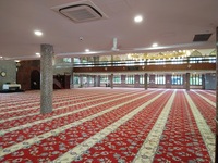 Tapis de prière musulman personnalisé en gros, tissé et imprimé, réversible, antidérapant, en nylon/laine, pour salon, chambre et hôtel