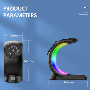 Support magnétique pour <span class=keywords><strong>chargeur</strong></span> de téléphone portable 3 en 1 Support magnétique pour <span class=keywords><strong>chargeur</strong></span> sans fil pour iPhone 14 13 <span class=keywords><strong>Pro</strong></span> Max - Product Image 4