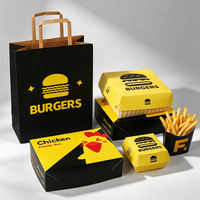 Emballages personnalisables en carton biodégradable et recyclable de qualité alimentaire pour la vente en gros de poulet frit à emporter