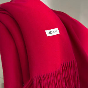 Элегантный зимний шарф из коллекции мягкий и стильный для холодных дней шерстяной шарф с бахромой Зимний Большой зимний шарф OEM/ODM - Product Image 5