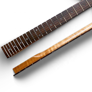 Mástiles de Guitarra de Arce Flameado Tostado de 25.5 Pulgadas con Acabado Nitro Vintage, Repuesto para Guitarras TL con Diapasón de Palisandro - Product Image 4