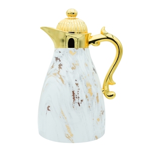 Mới đến 1L sang trọng dalllah thủy tinh màu hồng Refill thân thiện với môi Arabic chân không <span class=keywords><strong>Flask</strong></span> phích cà phê Tea Pot <span class=keywords><strong>Set</strong></span> - Product Image 4
