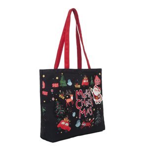 Bolsa de Lona Personalizada de Navidad, de Alta Calidad, Resistente, con Asas Reforzadas, Bordada, con Logotipo Bordado - Product Image 4