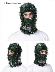 Bonnet en tricot duveteux tendance, nouvelle collection, vente chaude, pour femmes et hommes, automne-hiver, style Halloween, cagoule en tricot vieilli - Product Image 5