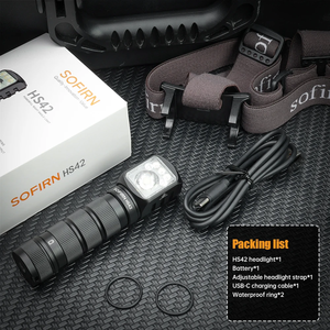 <strong>SOFIRN</strong> Hot Selling <strong>HS42</strong> Headlamp 2100 Lumens 6 LEDs with Red Light Spotlight &amp; Floodlight - Product Image 5