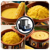 Máquina Elétrica de Fazer e Triturar Fufu para Cozinha Doméstica, Aço Inoxidável 6L, Processador de Alimentos e Liquidificador
