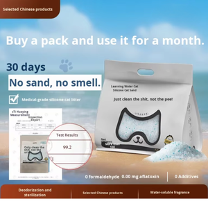 Lettiera per Gatti in Cristalli di Gel di Silice Senza Profumo, Bassa Polvere, Alta Assorbenza, Blocco Rapido dell'Urina, Facile da Pulire per Più Gatti - Product Image 1