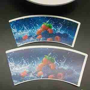 Gobelet en carton spécial double face en PE de qualité alimentaire pour boissons et collations, impression flexographique, modèle pour emballage, vente en gros - Product Image 6