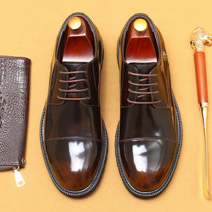 รองเท้าทำงานผู้ชายสไตล์ลำลองแบบใหม่สำหรับฤดูใบไม้ผลิ หนังแท้หลายชั้น พื้นหนา เหมาะสำหรับใส่ทำงานอย่างเป็นทางการ - Product Image 1