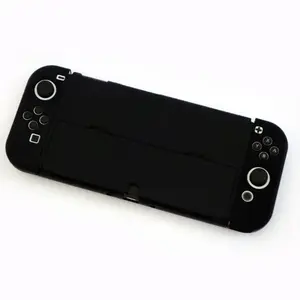 Coque rigide <span class=keywords><strong>en</strong></span> cristal coloré pour Nintendo Switch OLED coque de protection fendue coque rigide anti-poussière tout compris - Product Image 5