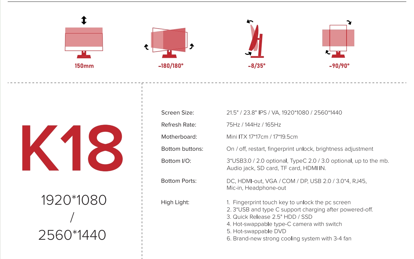 High-Performance Gaming All in One PC - Intel Core i9 9900k, RTX