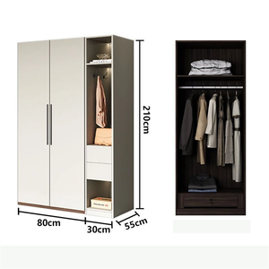 Alta qualità MDF Almirah <span class=keywords><strong>armadio</strong></span> in legno <span class=keywords><strong>armadio</strong></span> miglior prezzo camera da letto mobili <span class=keywords><strong>cabina</strong></span> - Product Image 4