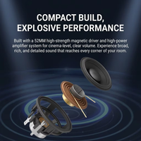Altavoces con cable para computadora T-WOLF S6, altavoces pequeños con cable para computadora portátil, mini altavoces para juegos con bajos, altavoces portátiles RGB para estudio, altavoces de escritorio para PC gamer.