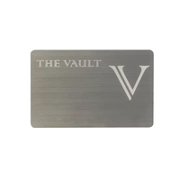 Emblèmes en métal RFID en argent mat VIP Art et carte de visite à collectionner insigne en métal personnalisé avec LOGO
