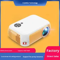 Projecteur Portable Version Internationale pour Home Cinéma Ultra HD, Idéal pour Dortoirs Étudiants, 1080P 3D Intégré