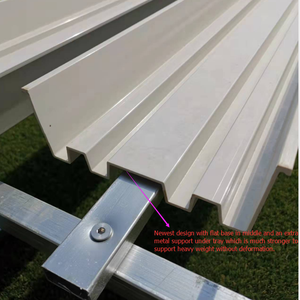 Système hydroponique pour fraises, tomates, œufs, melons, poivrons, avec système de gouttières pour substrat - Product Image 3