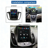 Écran de voiture de 10,4 pouces de style Tesla, prend en charge Carplay et Android Auto, WiFi intégré, Bluetooth pour lecteur multimédia, caméra de recul, autoradio Ford Escape