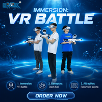 Jeux de marche de simulateur de tir de réalité virtuelle de support d'arène d'errer libre multijoueur de parc de VR 9D VR
