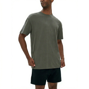 Camiseta Clásica de Algodón para Uso Diario, Premium, Cuello Redondo, Casual, para Hombre, Suave al Tacto, Corte Relajado, Estilo Urbano, Moderna - Product Image 1