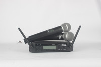 Microphone sans fil pas cher GLDX4D 640-690Mhz UHF Microphone OEM double système de microphone sans fil pour karaoké à main audio chinois