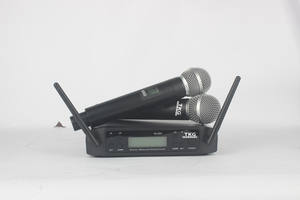ไมโครโฟนไร้สาย<span class=keywords><strong>ราคา</strong></span>ประหยัด 640-690Mhz GLDX4D UHF OEM ไมโครโฟนคู่ ระบบไมโครโฟน<span class=keywords><strong>คาราโอเกะ</strong></span>แบบมือถือไร้สายจากจีน - Product Image 3