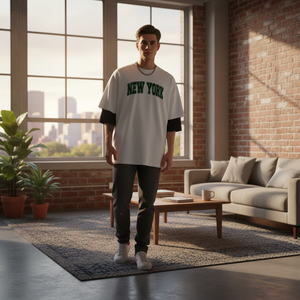 Lulu Plain stampato t-shirt modello 332 - Product Image 2