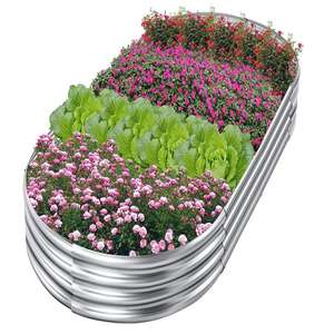 Jardinière surélevée modulaire en acier galvanisé VERTAK Premium, bac à plantes en métal réglable <span class=keywords><strong>pour</strong></span> l'extérieur, <span class=keywords><strong>pour</strong></span> légumes et fleurs - Product Image 1