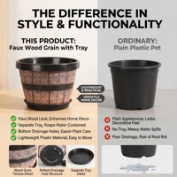 Pot Bunga Plastik PE Tahan Lama Desain Modern Model Gantung Buatan Cina