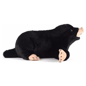 ODM Peluche hérisson réaliste noir, couché, avec pattes et nez roses, 11,8 pouces de long, pour cadeaux, décoration intérieure, éducatif et à câliner - Product Image 4