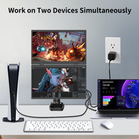 Moniteur portable double écran LED IPS 15,6 pouces pour le jeu avec ports pour et Type-C, Full HD 1920x1080, fréquence de rafraîchissement 60 Hz
