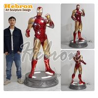 Figurine d'action en résine personnalisée de personnage de film, sculpture Iron Man Mark44, statue Hulk Buster grandeur nature en fibre de verre
