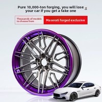 Moyeux de roue en alliage d'aluminium forgépouces Modification personnalisée Montage universel pour tous les modèles de véhicule