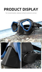 Mặt nạ kính cường lực Dây đeo silicon có thể điều chỉnh Váy silicon mờ Mặt nạ lặn tự do khối lượng thấp - Product Image 5