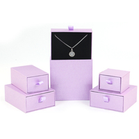 Boîte à tiroir en carton pour emballage cadeau de bracelet de collier de bijoux de conception personnalisée