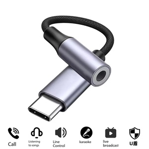 <span class=keywords><strong>Adaptateur</strong></span> de téléphone à tête ronde de type C à 3,5 mm, convertisseur de casque, carte son, câble <span class=keywords><strong>adaptateur</strong></span> audio, compatible avec <span class=keywords><strong>Apple</strong></span> et Huawei - Product Image 4
