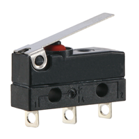 Micro-interrupteurs étanches 12V SPDT 10A 250V AC IP67, 30000 cycles, avec levier à charnière en plastique et bouton à action rapide pour usage industriel