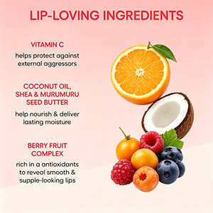 Crème pour les lèvres au miel, à la vitamine C rose, à l'huile de coco et à la menthe, blanchissante et éclaircissante, pour femmes, marque privée - Product Image 2
