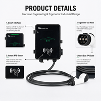 Chargeur de voiture électrique d'intérieur 7kW 32 Ampères avec fonction WiFi, accès par carte RFID pour usage résidentiel, OEM ODM Vente en gros
