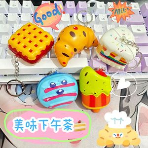 Llavero de Dibujos Animados con Forma de Helado de PU, Juguete de Rebote Lento de 0-10cm para Niños Unisex - Product Image 2