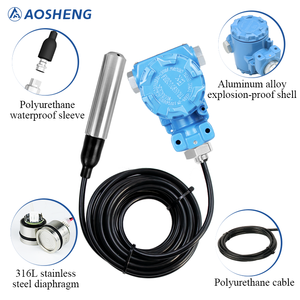 Transmetteur de niveau hydrostatique à diaphragme à distance en acier inoxydable industriel avec écran LCD - Product Image 2