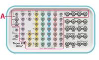 Kit de confection d'implants dentaires Osstem / Outil de réparation orale pour implants dentaires / Ensemble de forets pour implants