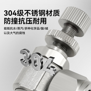 Válvula de compresión neumática Zoni 304 de acero inoxidable SL, roscada, de alta presión y resistente a la corrosión - Product Image 2