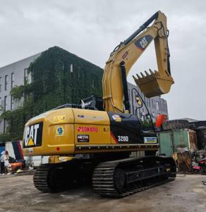 Precio barato Usado Excavadora sobre orugas Caterpillar 320D excavadora para la venta - Product Image 1