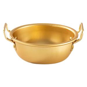 Korean Style Aluminum Bowl Yellow Single Handle Restaurant Grade Condiment Dish Home Use - Product Image 5