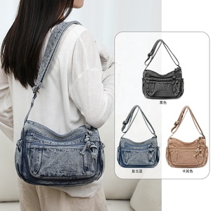 Borsa a <span class=keywords><strong>tracolla</strong></span> in Denim Unisex di grande capacità nuova a spalla singola Casual <span class=keywords><strong>portafoglio</strong></span> da viaggio per coppie borsa a <span class=keywords><strong>tracolla</strong></span> da <span class=keywords><strong>donna</strong></span> - Product Image 6