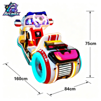 Voiture électrique pour enfants, type bumper car, à monnayeur, pour usage extérieur, double siège, pour parc d'attractions
