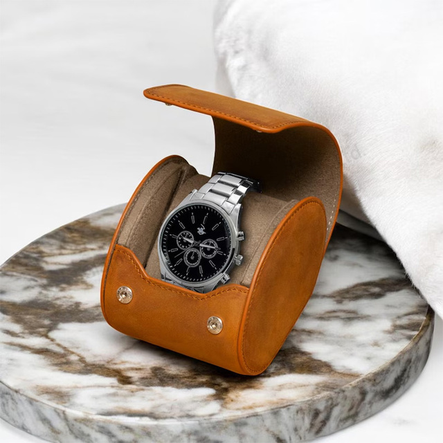 Leather Watch Tray Box case Smart showcase Watches Display Stand Watches Display