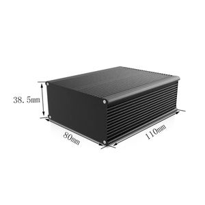 EBM IP54 Aluminum Alloy Power Amplifier Box Electronic <b>Enclosure</b> Customized PCB Aluminum Extrusion Case - Product Image 1