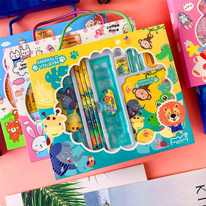 Vente en gros Promotion Ensemble de papeterie fantaisie mignon personnalisé pour les é<span class=keywords><strong>l</strong></span>èves du primaire Cadeaux de rentrée des classes - Product Image 6